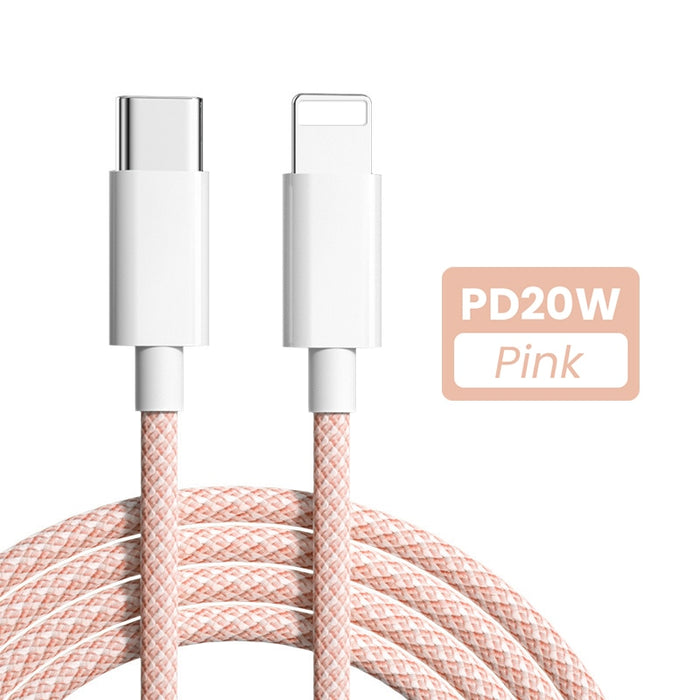 20W PD USB C Cable for iPhone 14 13 12 Pro Max Fast Charging USB C Cable for iPhone 12 Mini Pro Max Data USB Type C Cable 1/2M